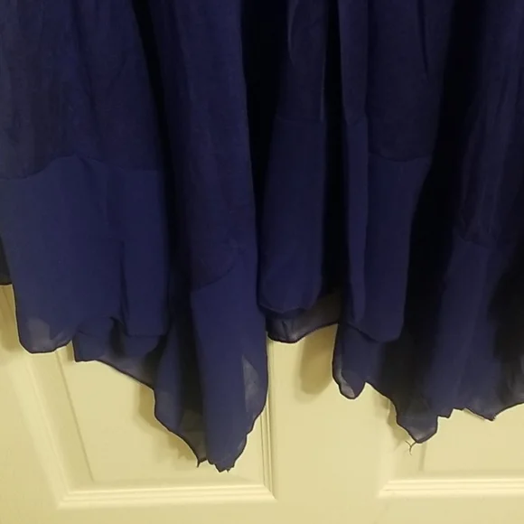 BLUE LONG SLEEVE DRESS - Picture 5 of 5